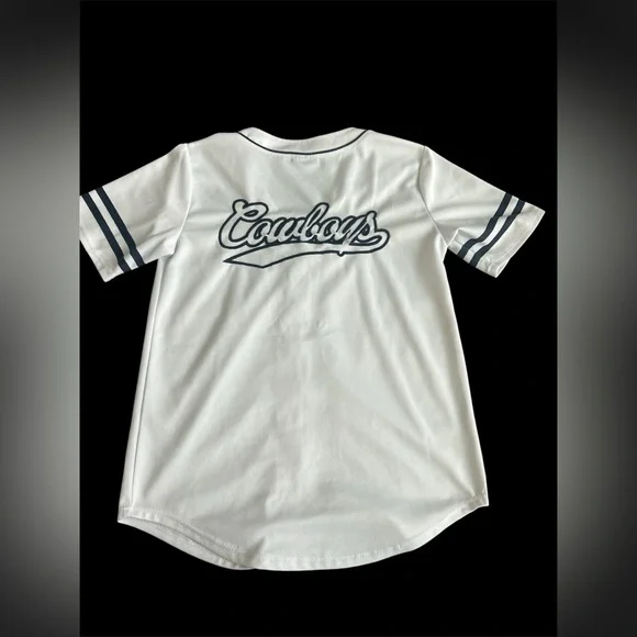 Dallas Cowboys NFL White and Blue Star Jersey - Picture 2 of 6
